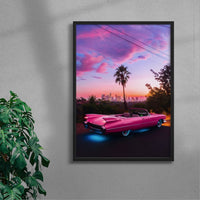 Thumbnail for Retro Pink contemporary wall art print by Deston Isas - sold by DROOL