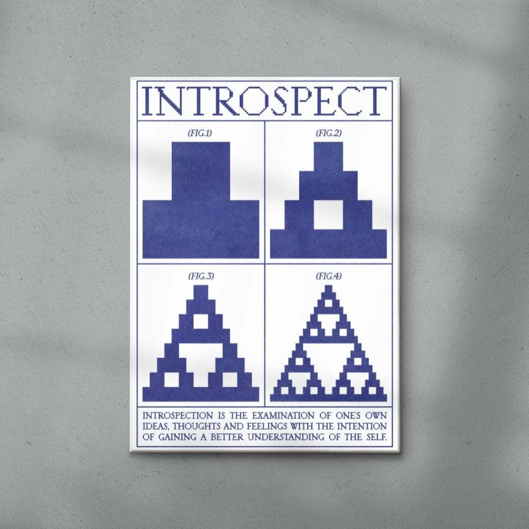 Introspect contemporary wall art print by Utsav Verma - sold by DROOL
