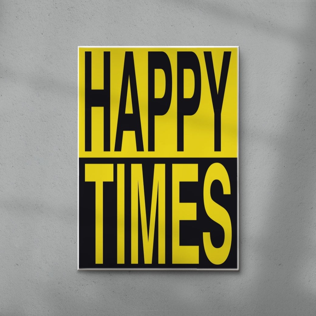 Happy Times contemporary wall art print by Sven Silk - sold by DROOL