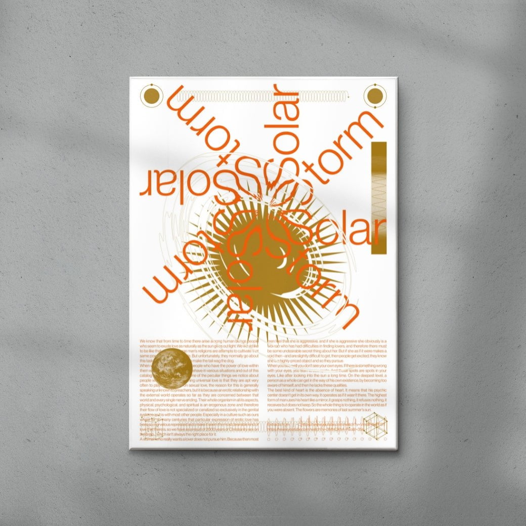 Solarstorm contemporary canvas art print by Studio Trikken - sold by DROOL