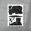 The Brothers and the Oath contemporary wall art print by Célestin Krier - sold by DROOL