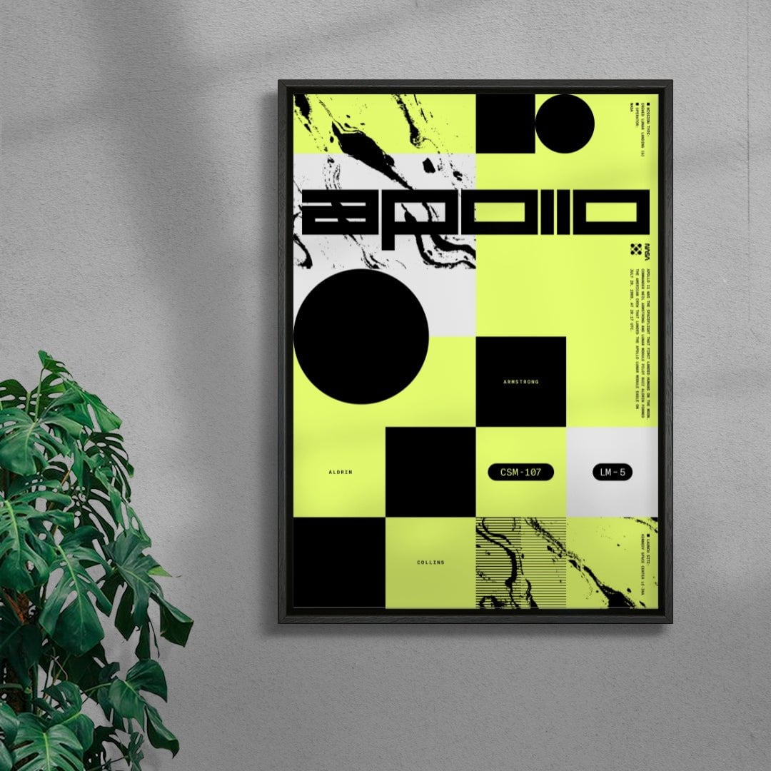 Apollo 11 contemporary wall art print by Duane Dalton - sold by DROOL