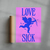 Lovesick contemporary wall art print by Utsav Verma - sold by DROOL