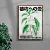 Plant Love 3 contemporary canvas art print by DROOL Collective - sold by DROOL