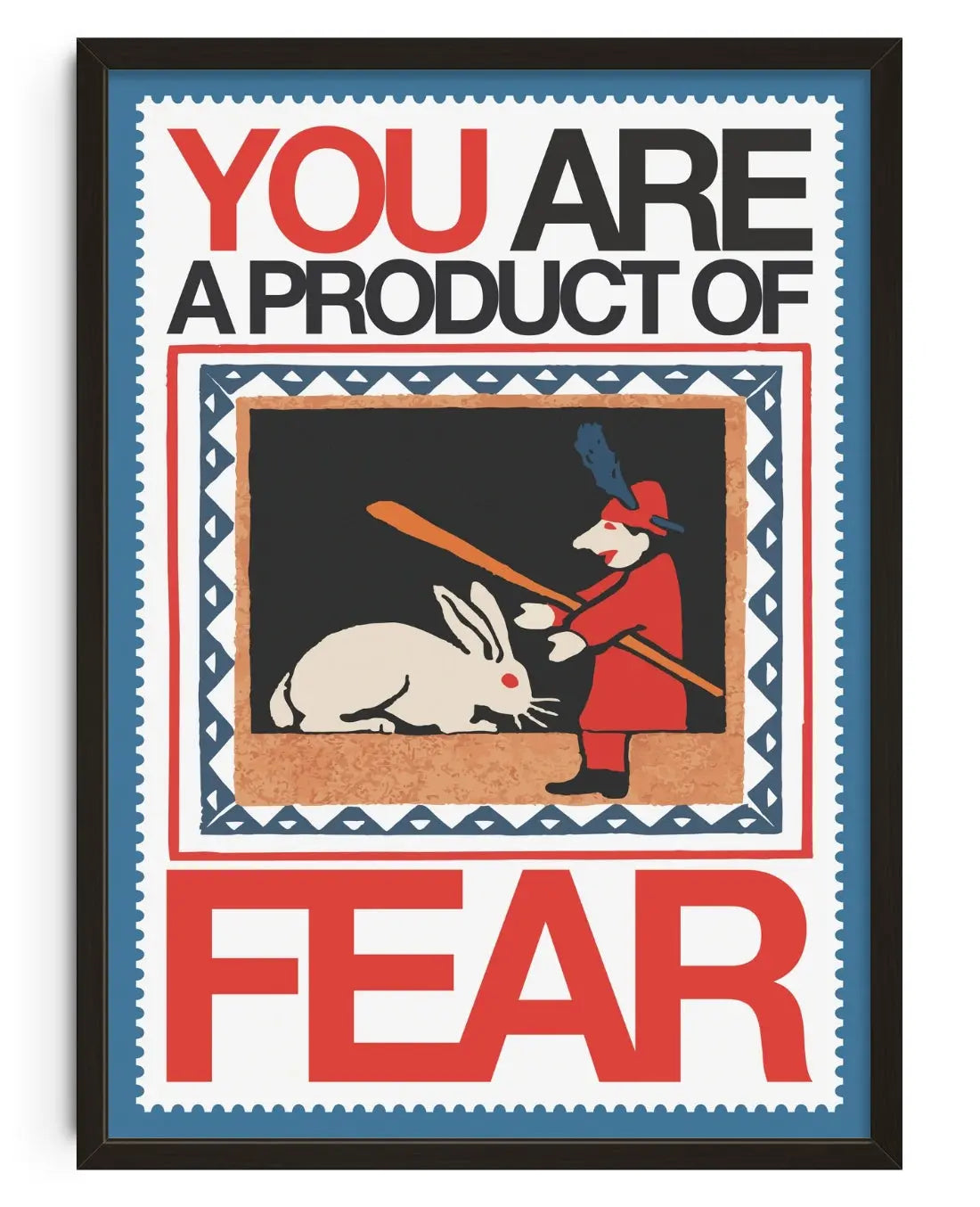 FEAR contemporary art print by George Kempster - sold by DROOL