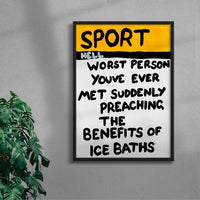 Thumbnail for The Worst Person Youve Ever Met contemporary wall art print by Times New Roadman - sold by DROOL