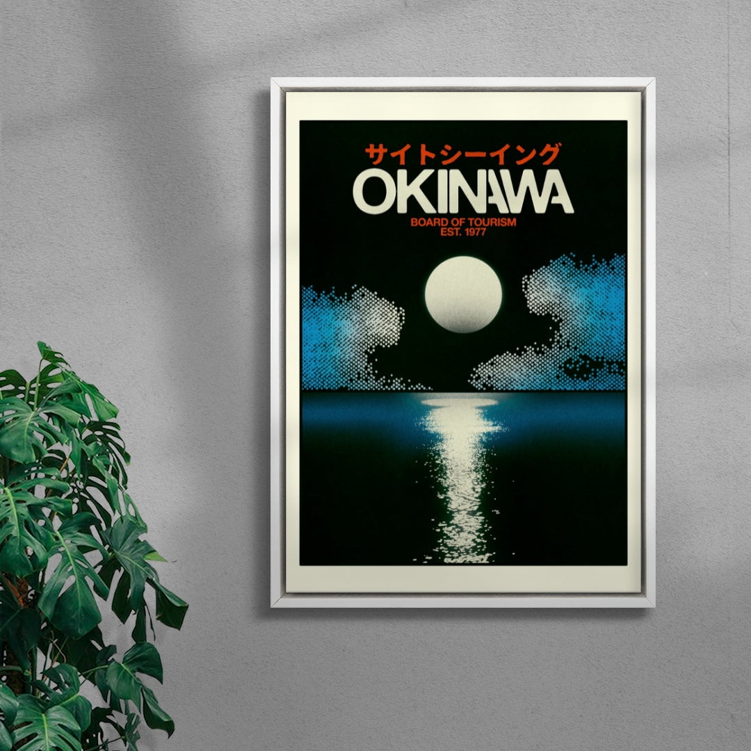Okinawa 4 contemporary wall art print by Othman Zougam - sold by DROOL
