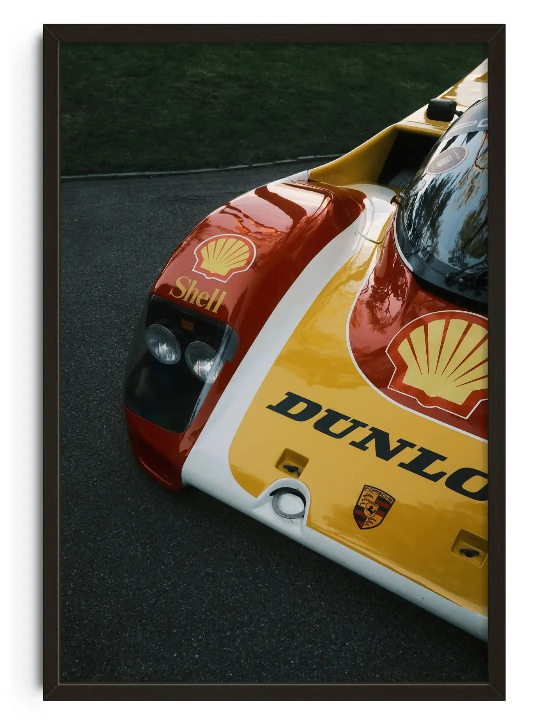 Porsche 962 Shell Ex-Works Race Car contemporary art print by Chris Konrad - sold by DROOL
