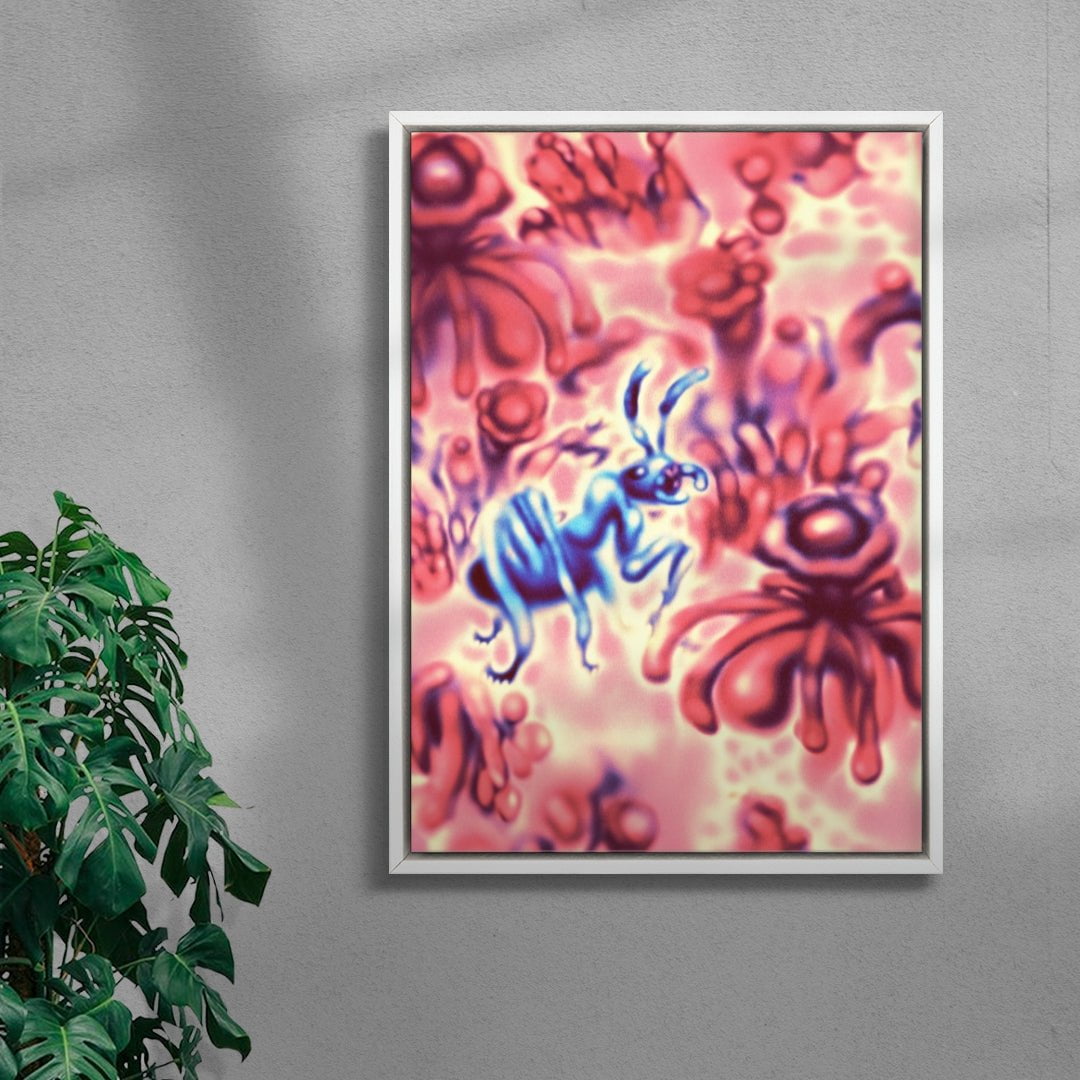 Hormiga contemporary canvas art print by Florencia Pernicone - sold by DROOL