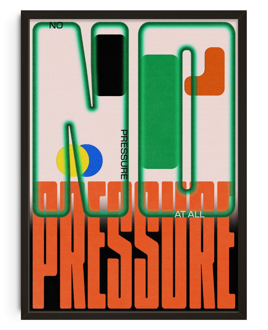 No Pressure contemporary wall art print by Sheyi Adebayo - sold by DROOL