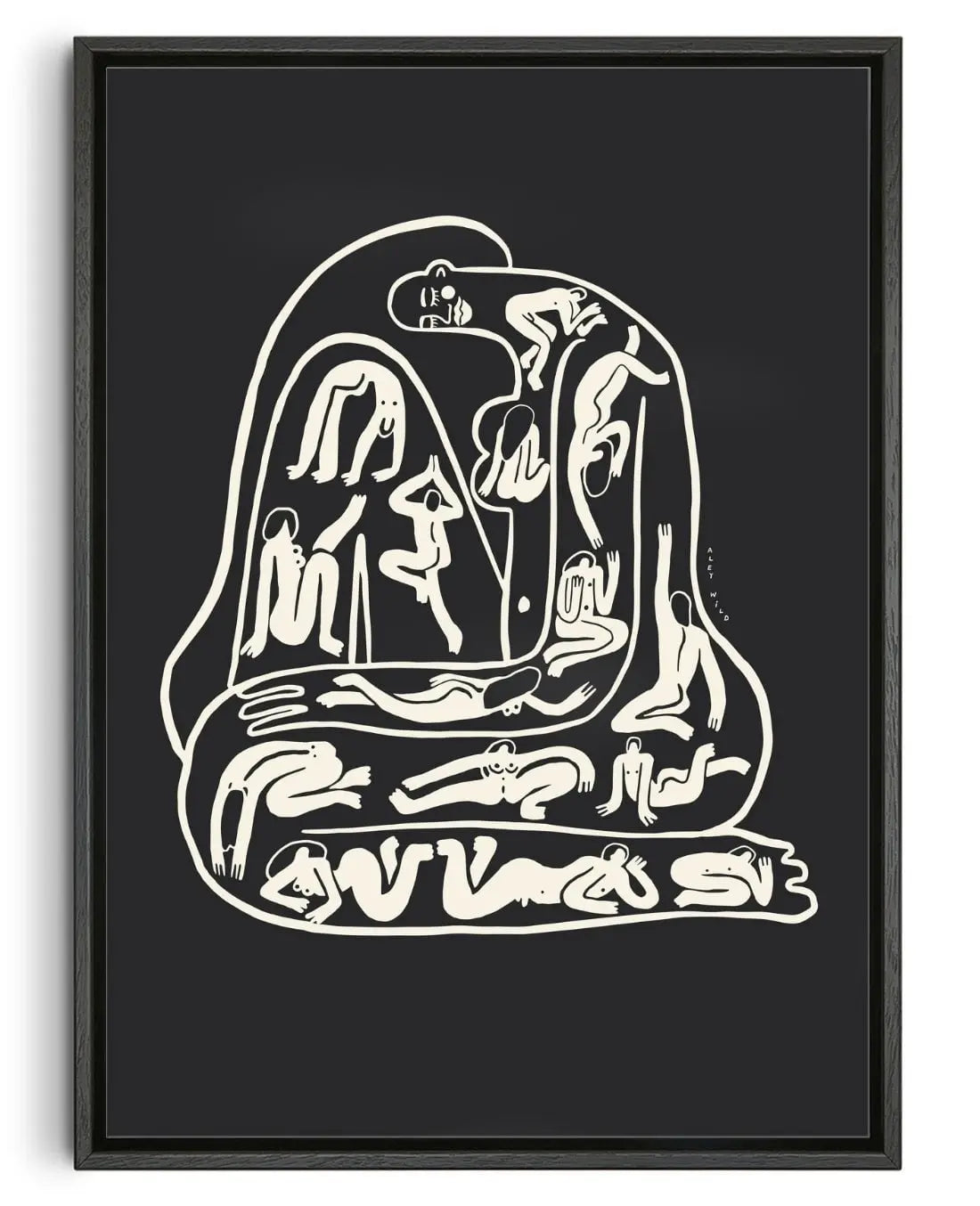 Nudes On Nudes contemporary wall art print by Aley Wild - sold by DROOL