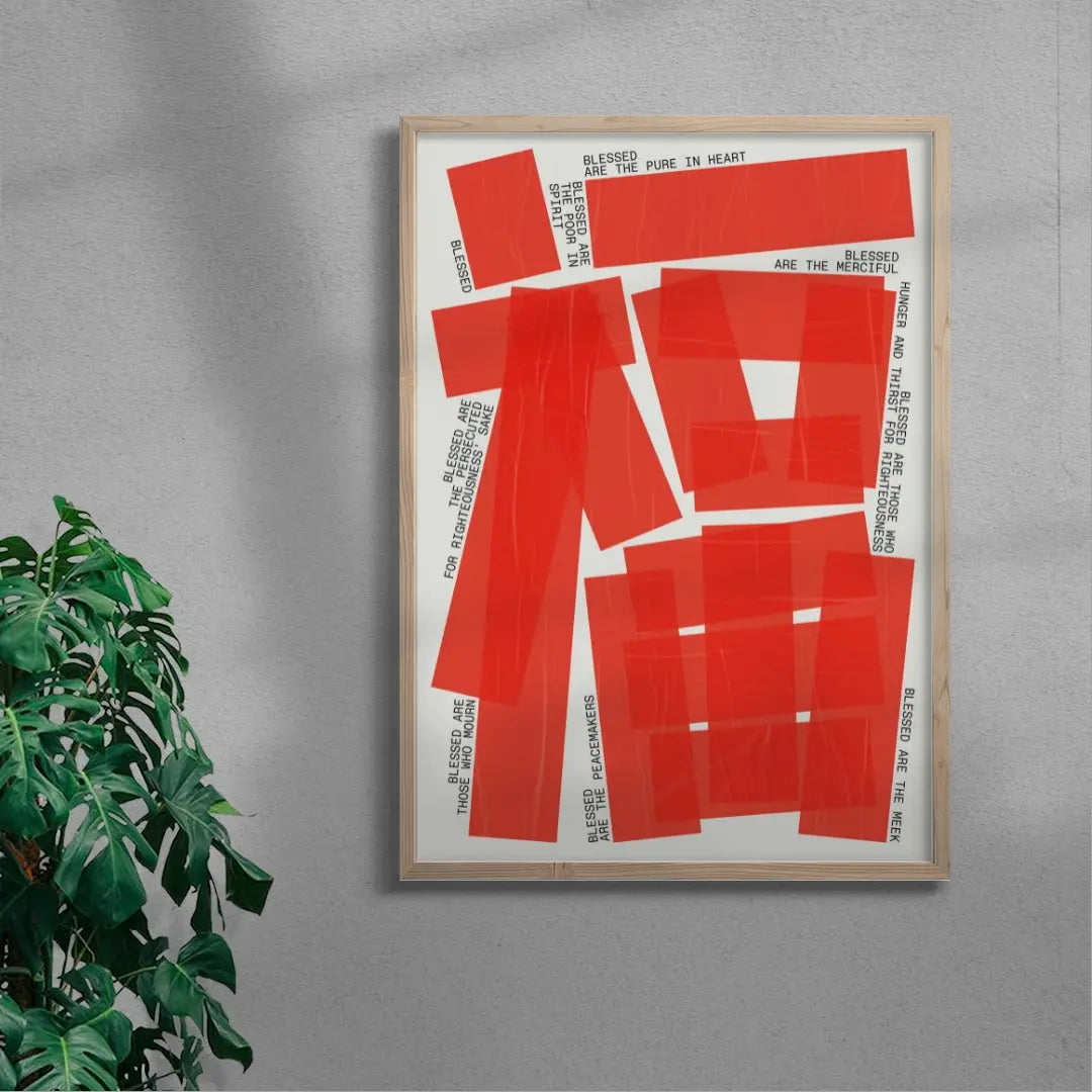 EIGHT BLESSINGS contemporary wall art print by Xtian Miller - sold by DROOL