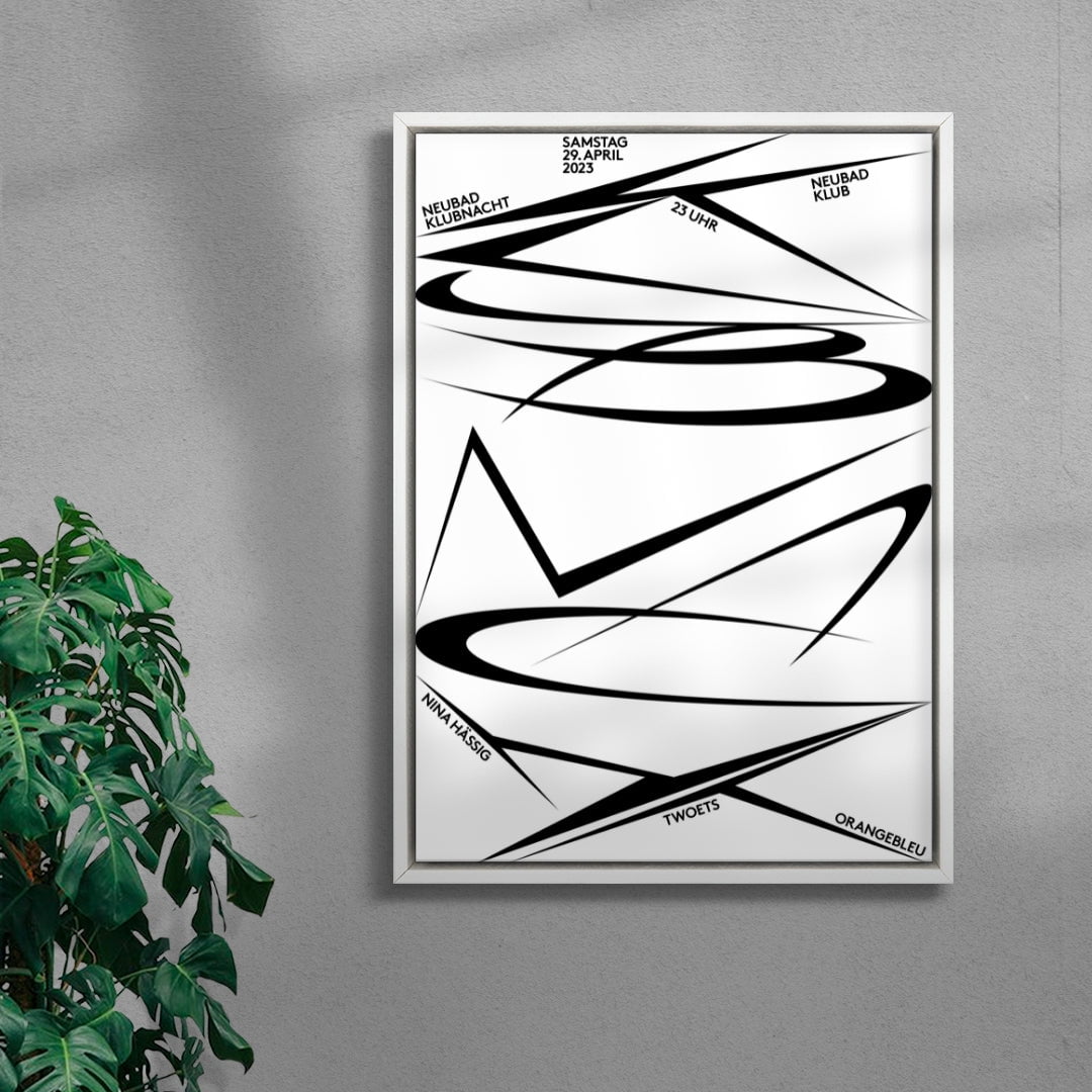 Klubnacht Neubad contemporary wall art print by Alessio Borando - sold by DROOL