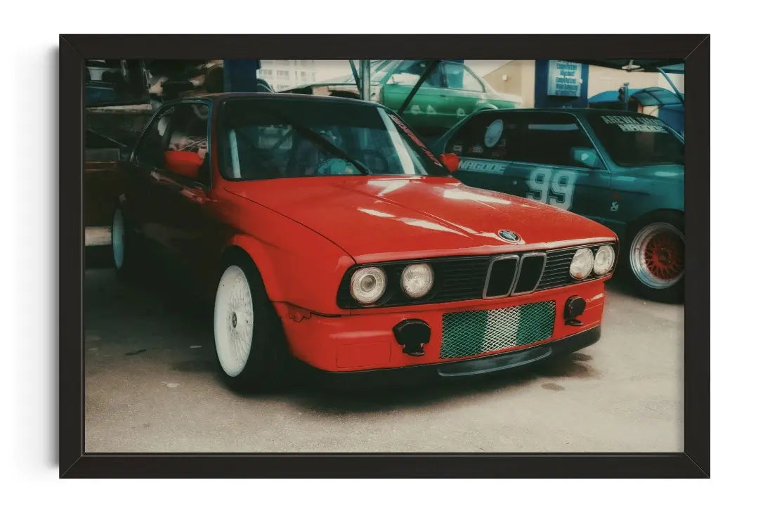 BMW E30 contemporary wall art print by Abdullahi Santuraki - sold by DROOL
