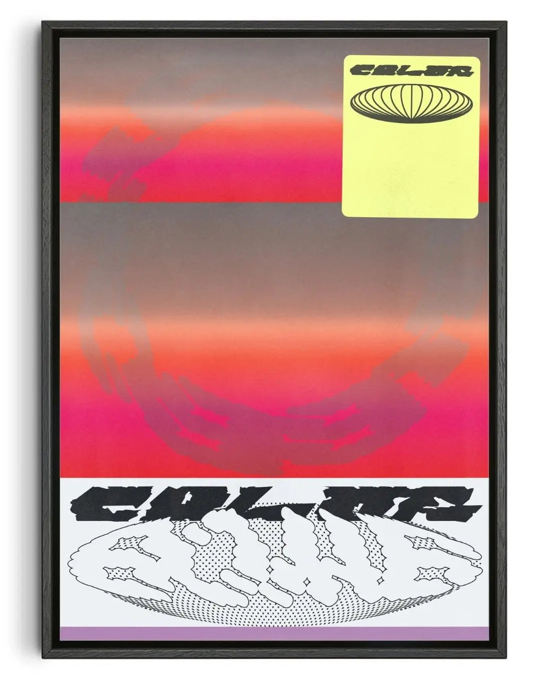 Color Bomb 2 contemporary wall art print by Jules Bigot - sold by DROOL