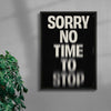 NO TIME TO STOP contemporary wall art print by Brad Mead - sold by DROOL