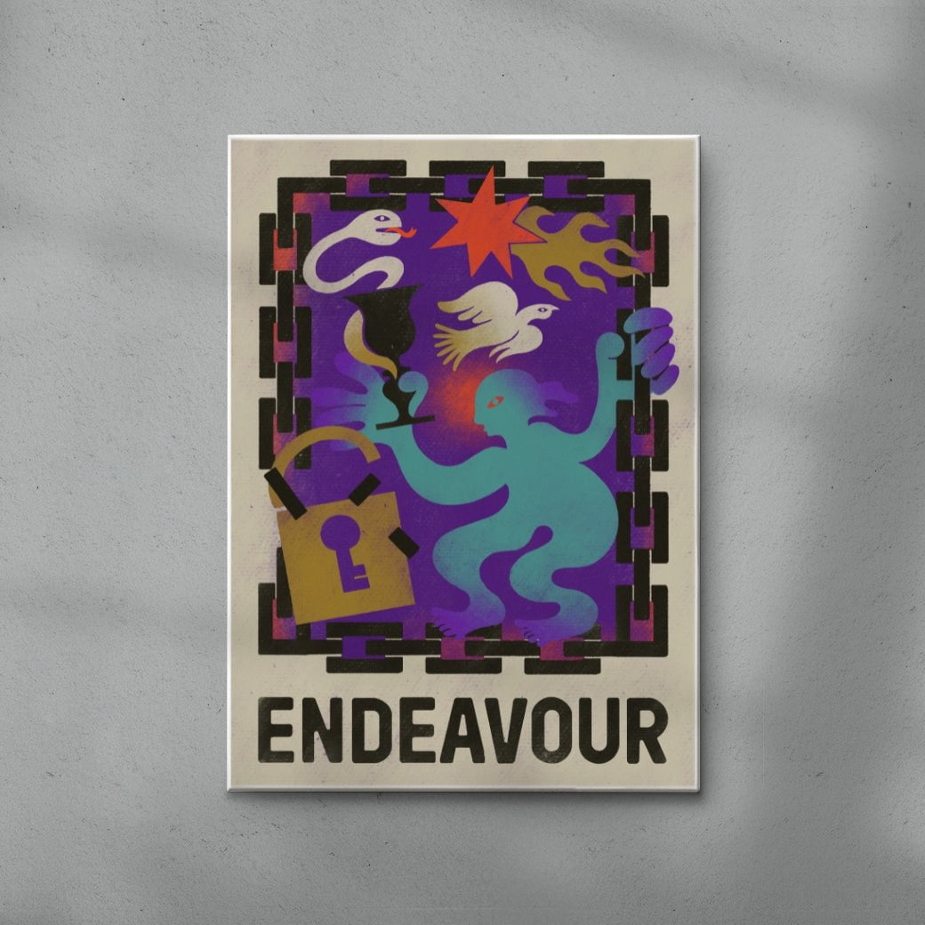 Endeavour contemporary wall art print by Erica Lee - sold by DROOL