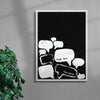 Talk Less, Say More contemporary wall art print by Ciara Wade - sold by DROOL