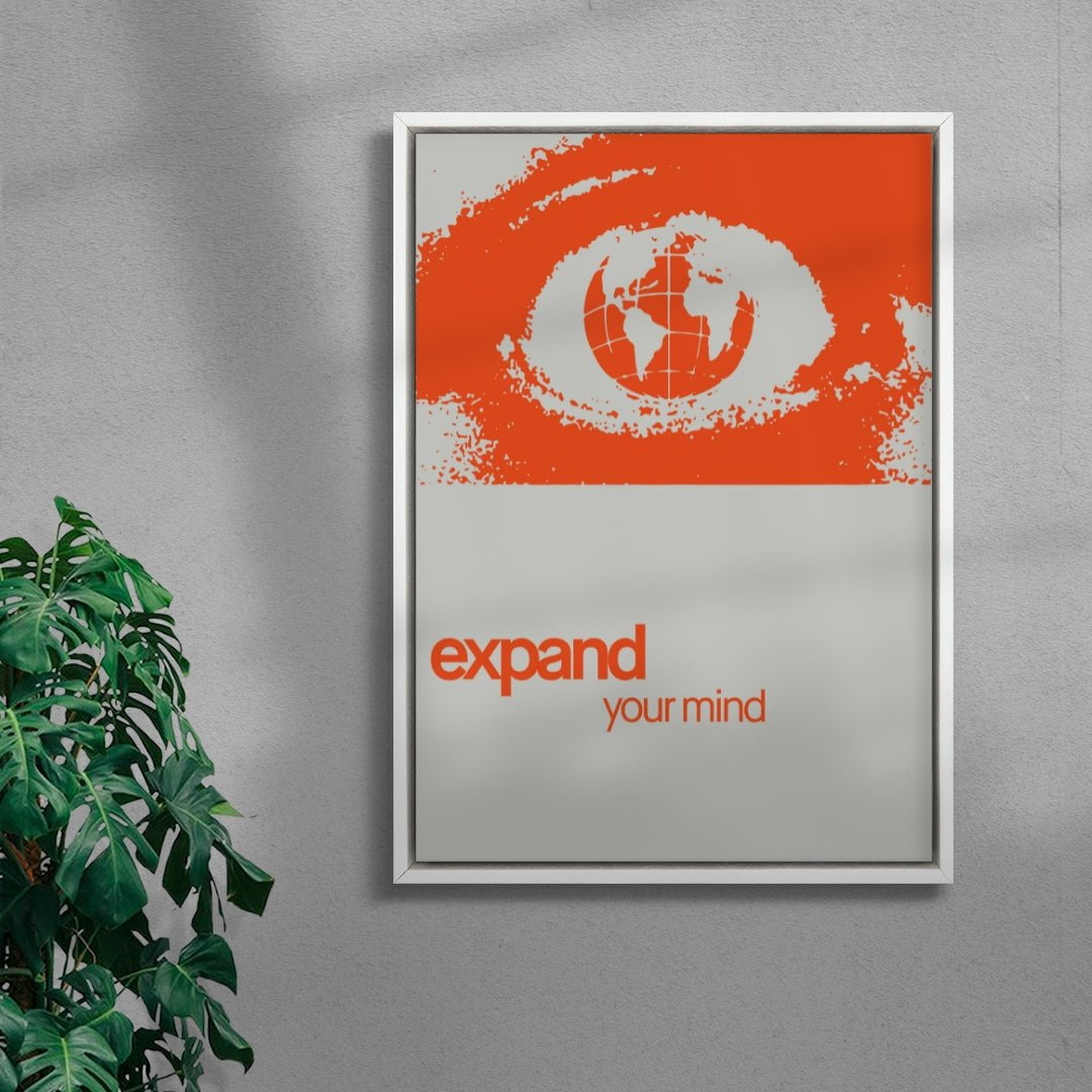 Expand your mind contemporary wall art print by Adam Foster - sold by DROOL