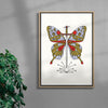 Mariposa contemporary wall art print by Juan Sebastián Rosillo - sold by DROOL