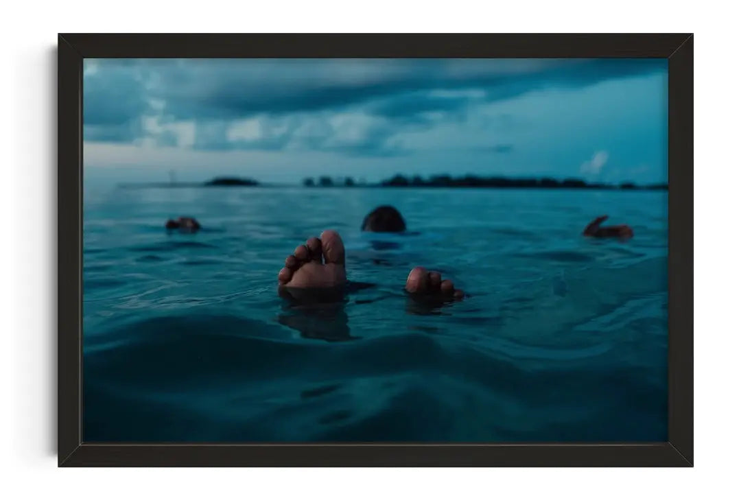 Swept away contemporary wall art print by William DeSena - sold by DROOL