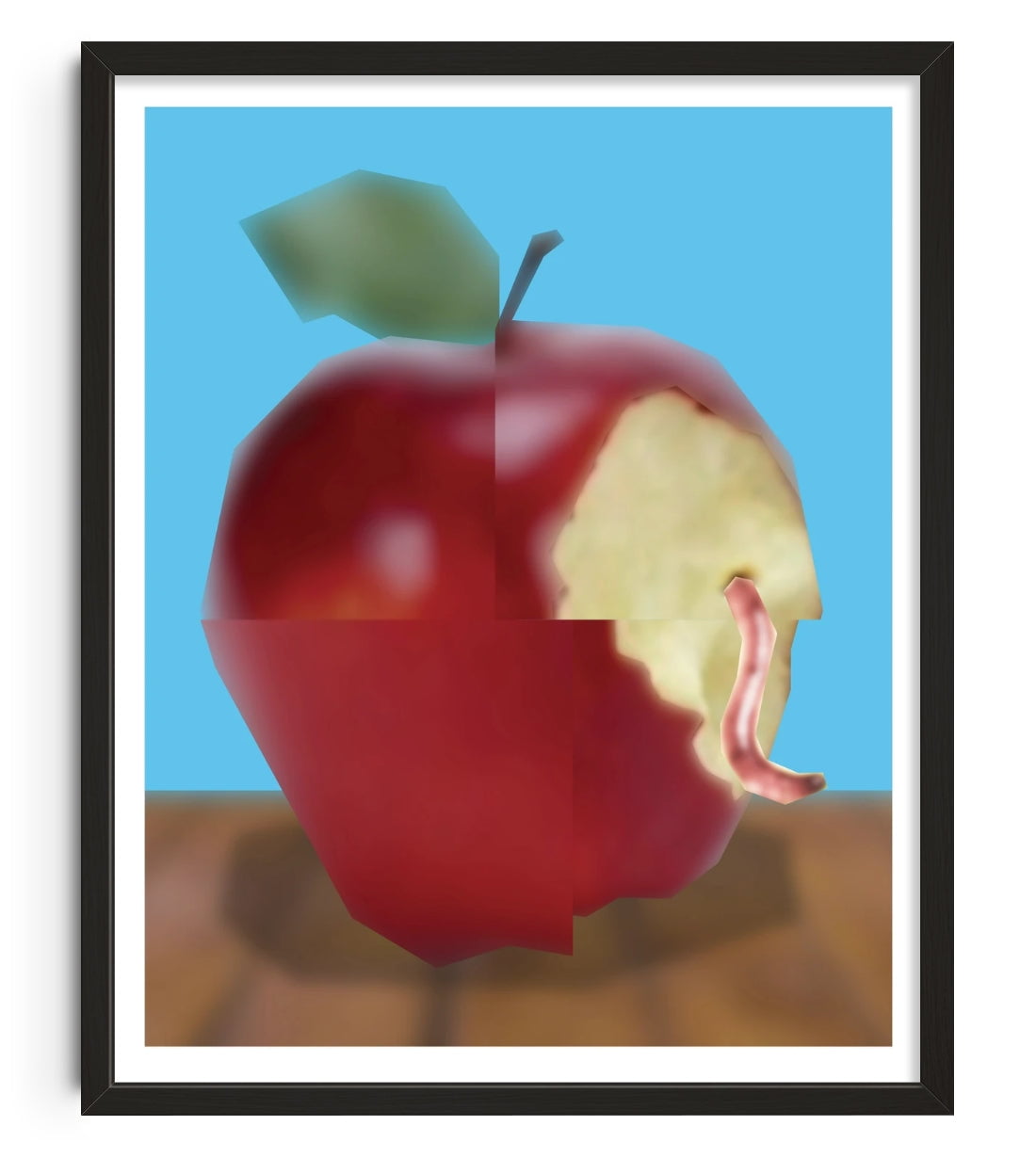 Bad Apple contemporary wall art print by Jimmy Tran - sold by DROOL