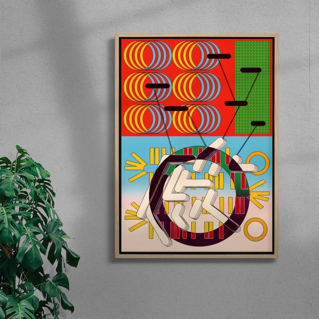 Space Track contemporary wall art print by Tristan Huschke - sold by DROOL