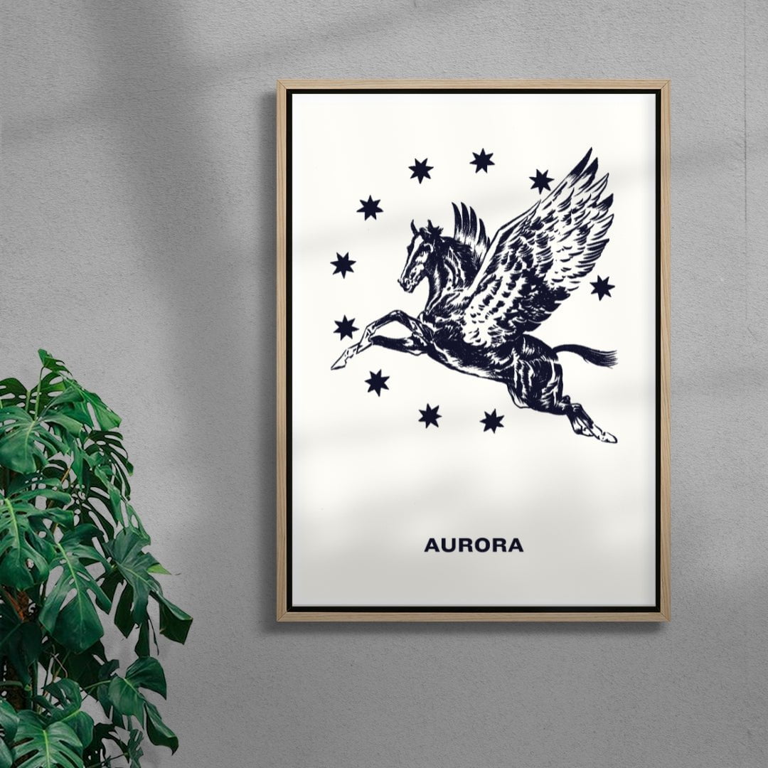 Aurora contemporary wall art print by Juan Sebastián Rosillo - sold by DROOL