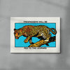 Trespassers will be fed to the Leopard contemporary wall art print by Othman Zougam - sold by DROOL