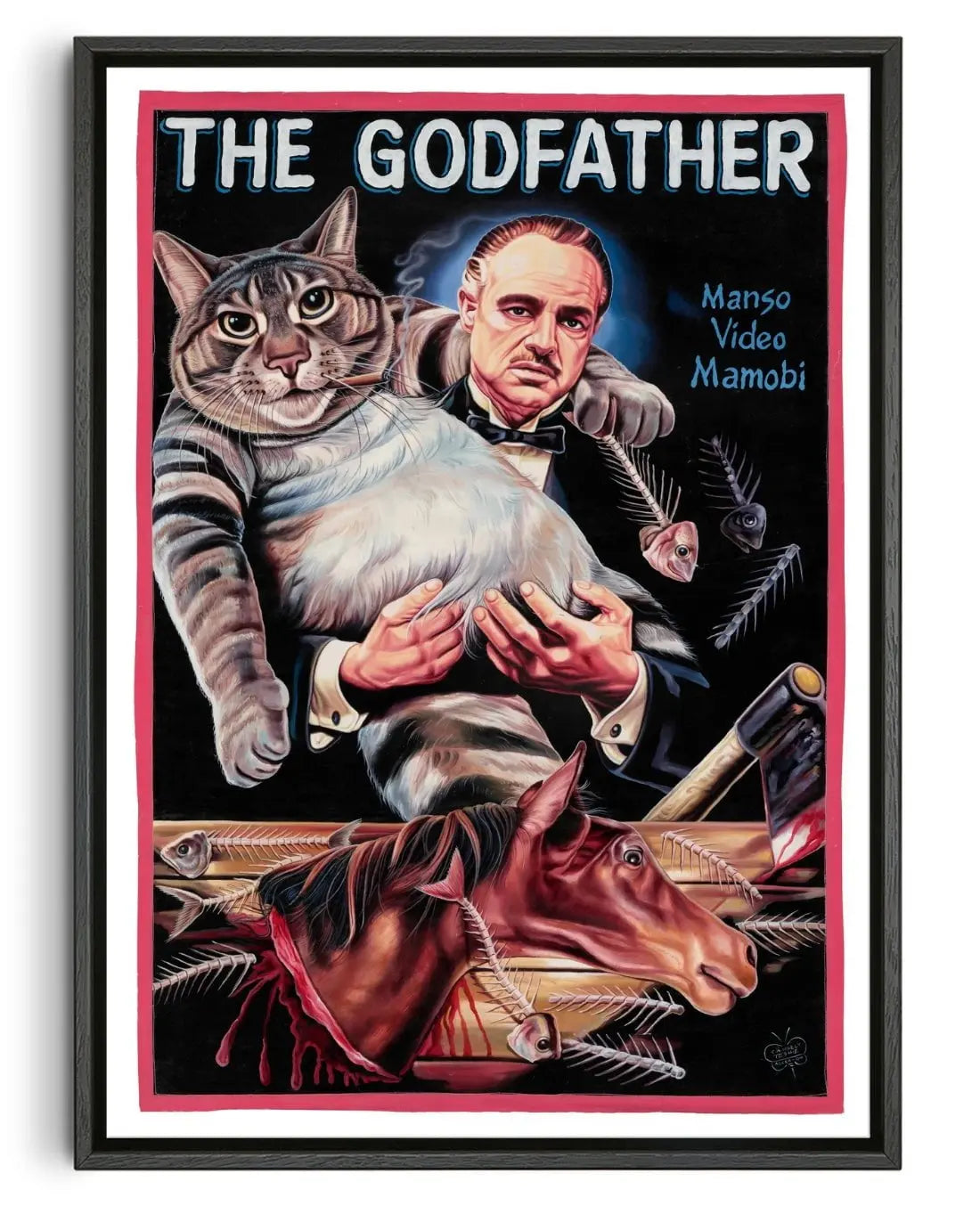 The Godfather contemporary wall art print by Deadly Prey - sold by DROOL