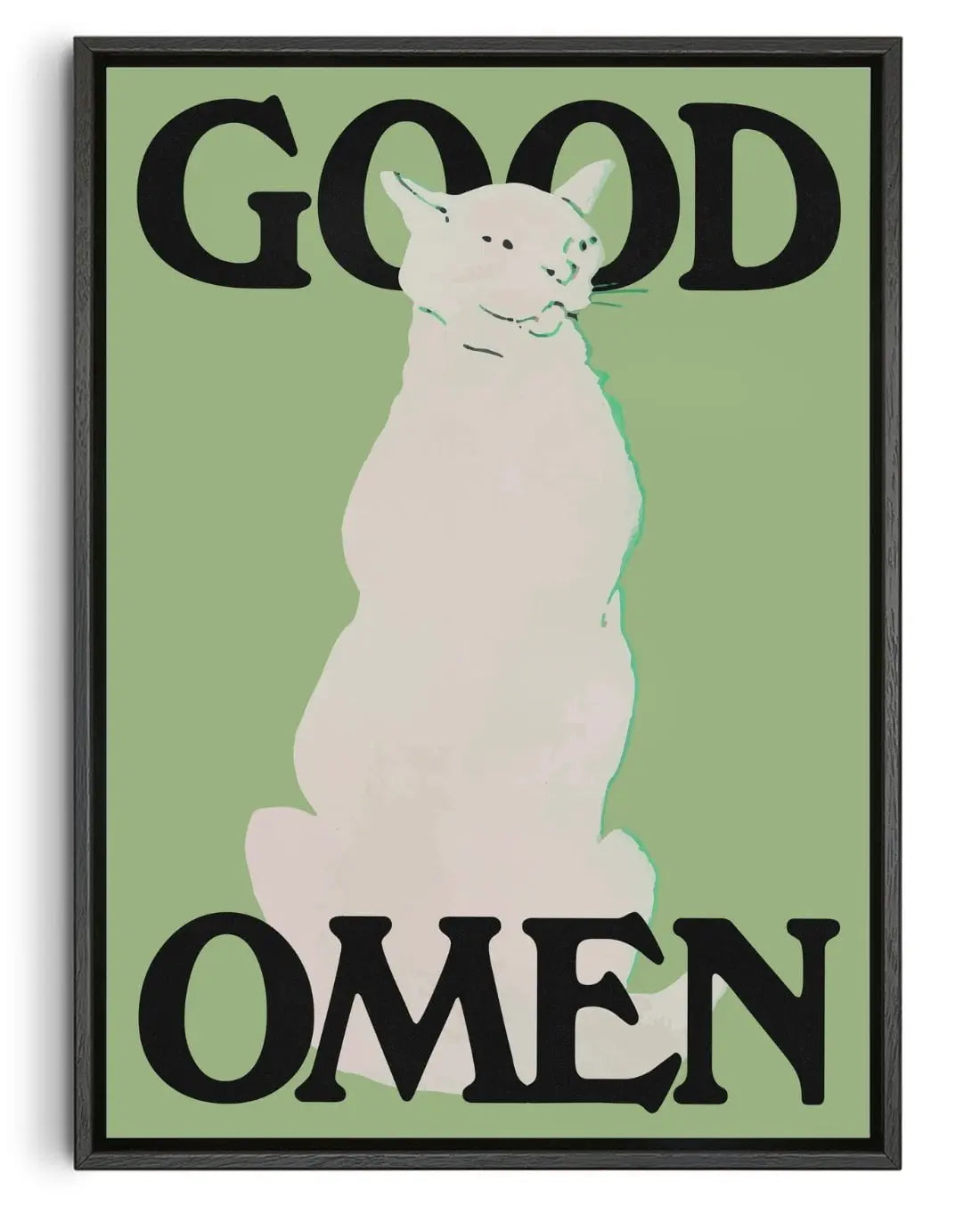 Good Omen (Green) contemporary wall art print by Utsav Verma - sold by DROOL
