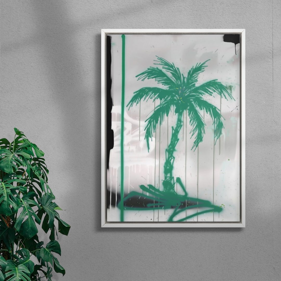 Palm’s Spaghetti contemporary wall art print by Dom Russo - sold by DROOL