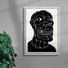 Unseeker contemporary wall art print by Henrik Delehag - sold by DROOL