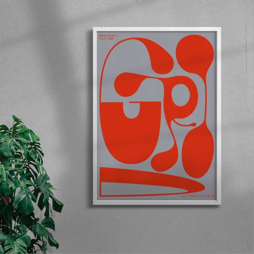 GRID contemporary wall art print by Sara Cristina Moser - sold by DROOL