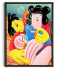 Load image into Gallery viewer, Wine Time contemporary wall art print by Nina Bachmann - sold by DROOL