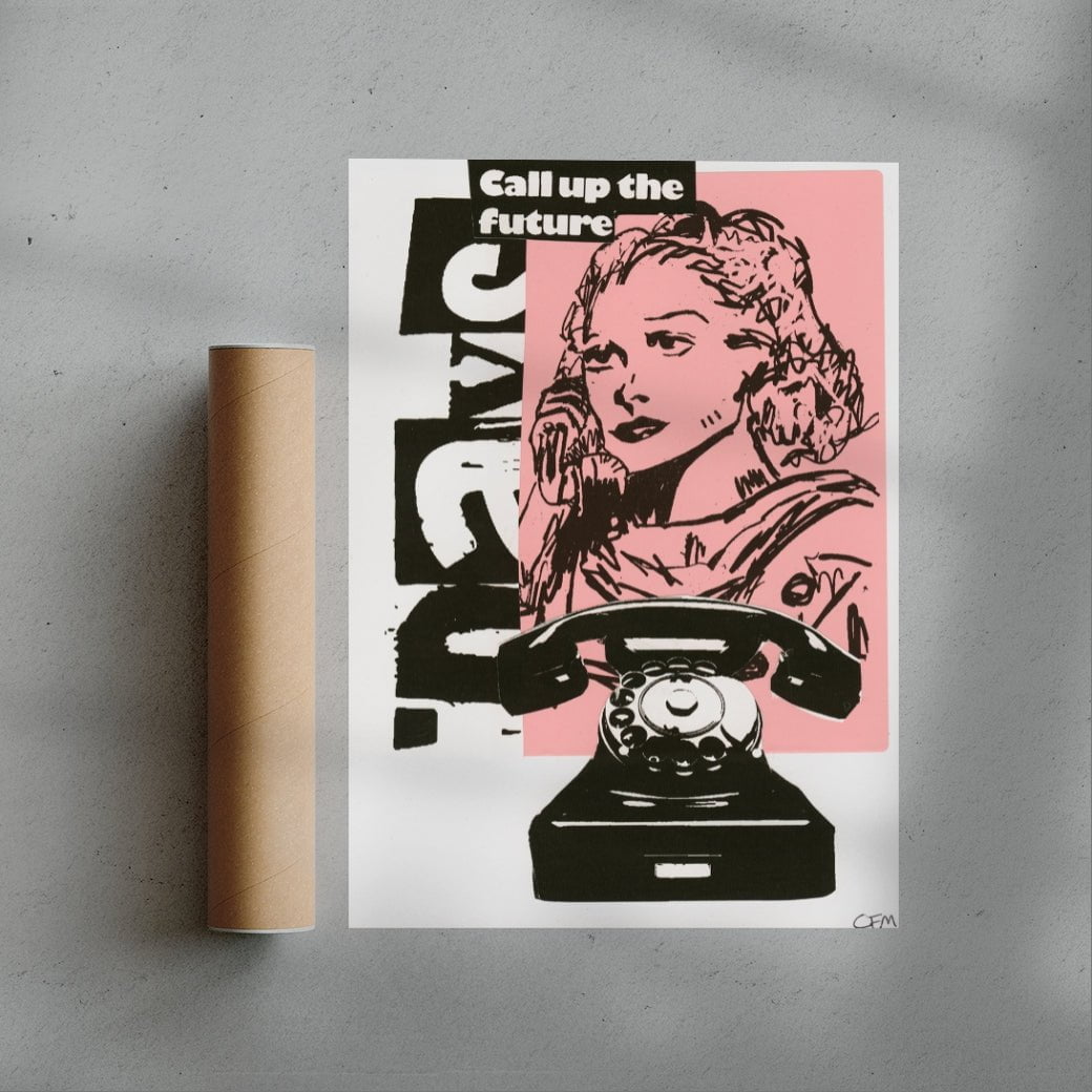 "Call Up" contemporary wall art print by Caitlin Flood-Molyneux - sold by DROOL