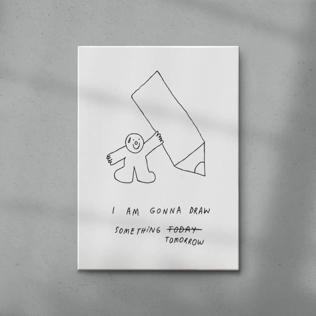 Tomorrow contemporary wall art print by Bianca Beneduci Assad - sold by DROOL