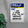 Instant Noodles contemporary wall art print by Times New Roadman - sold by DROOL