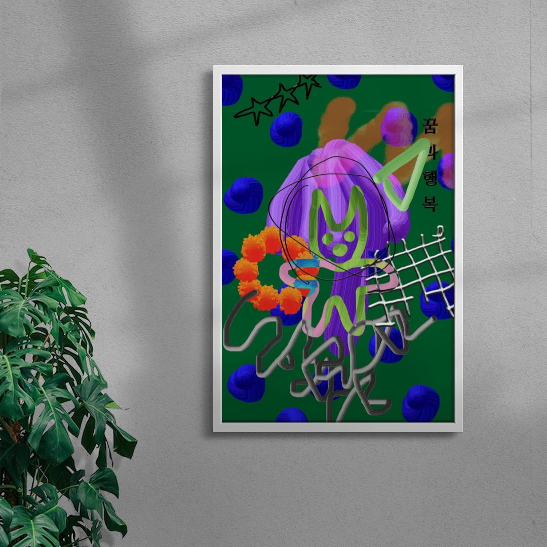 Sweet Nightmare contemporary wall art print by mareykrap - sold by DROOL