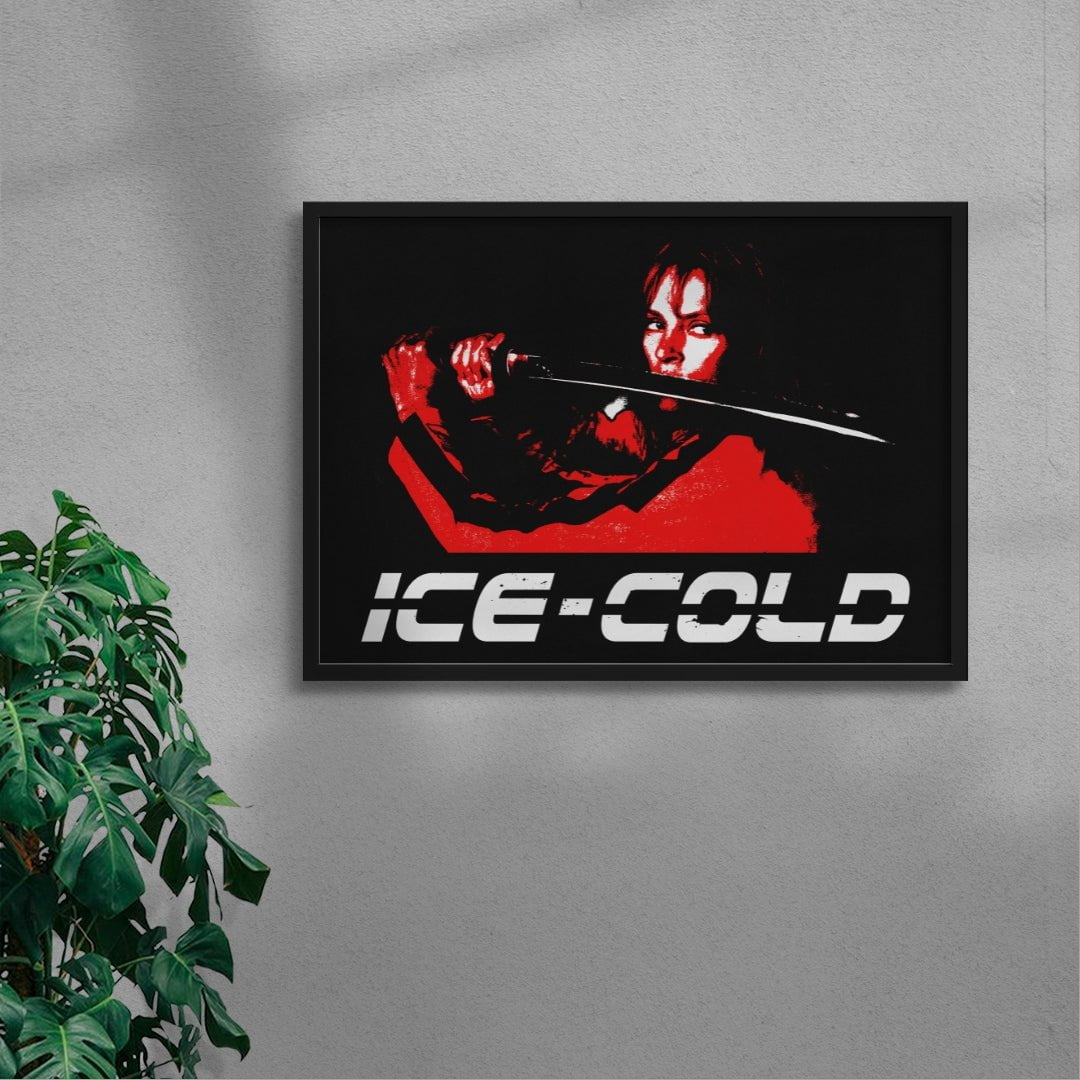 ICE-COLD contemporary wall art print by Utsav Verma - sold by DROOL