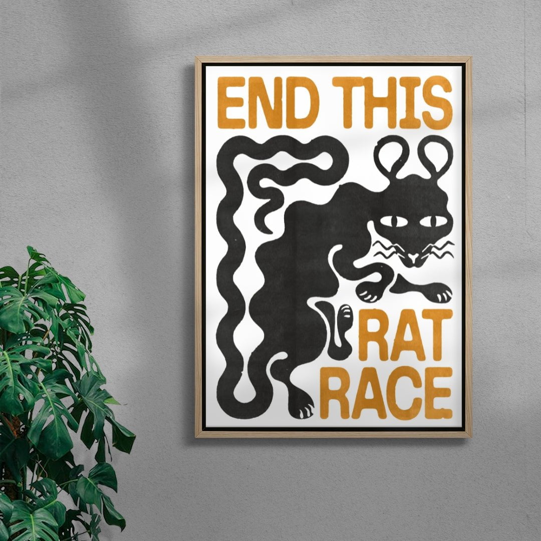 THE RAT RACE contemporary wall art print by Alexander Khabbazi - sold by DROOL
