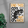 THE RAT RACE contemporary wall art print by Alexander Khabbazi - sold by DROOL