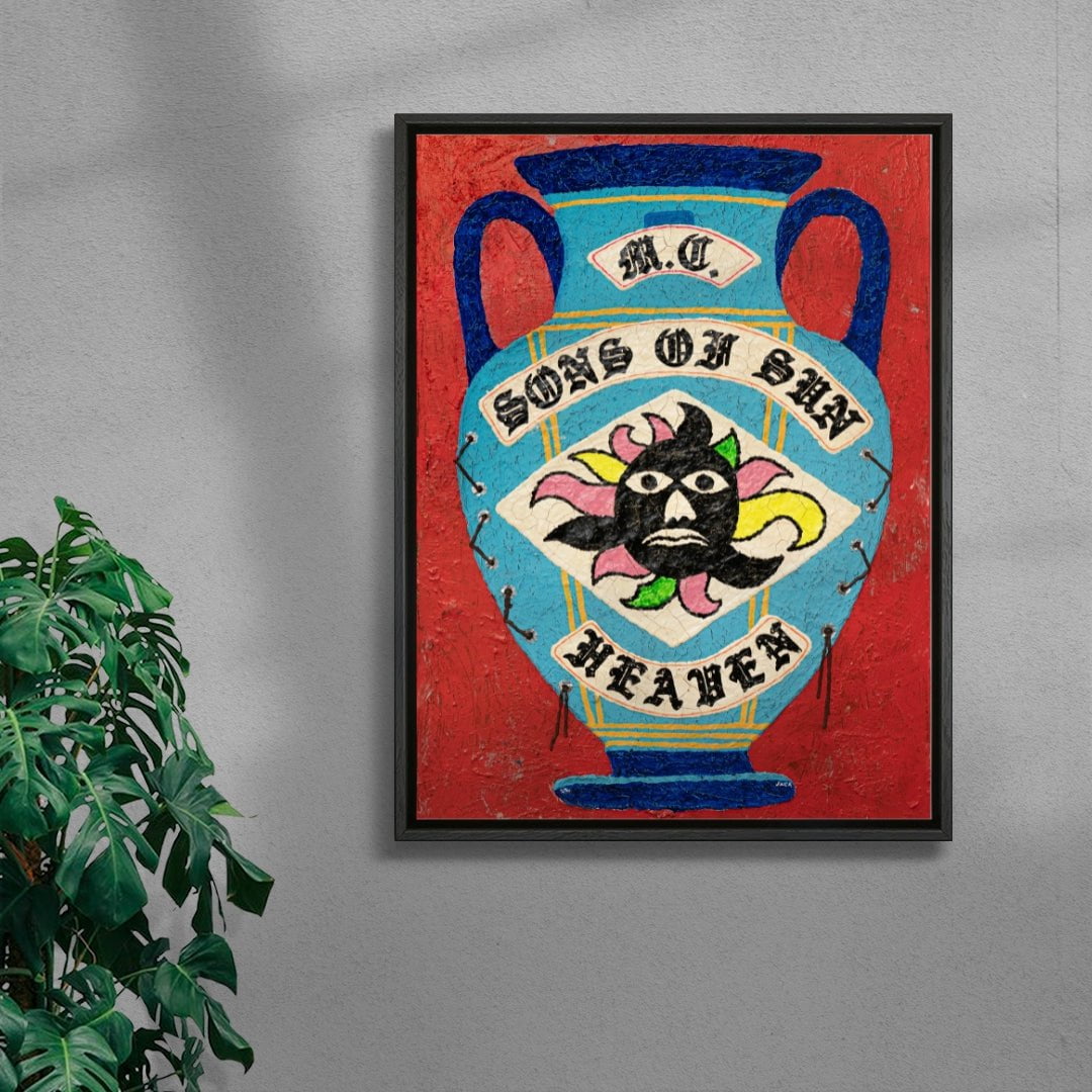 Pot 41 contemporary wall art print by Julien Jaca - sold by DROOL