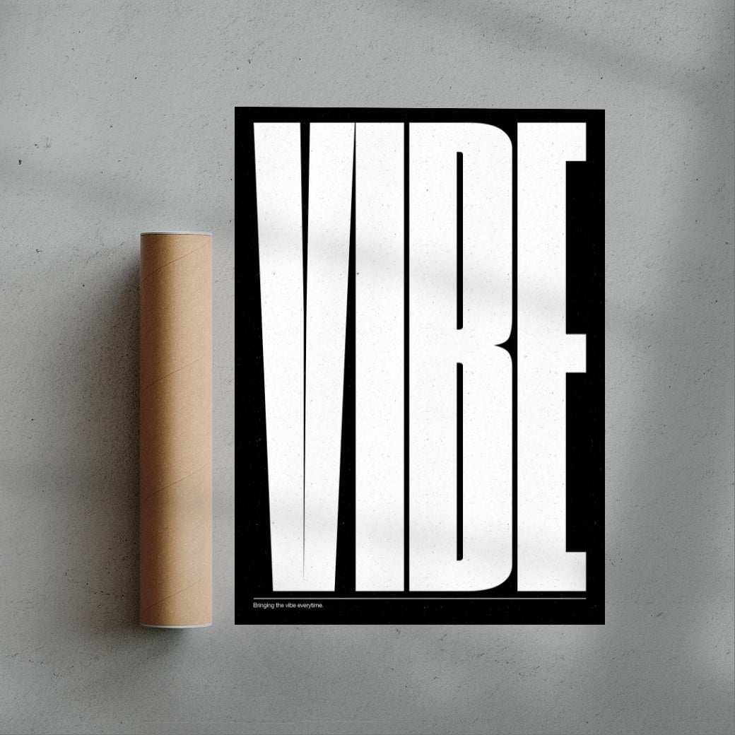 Vibe contemporary wall art print by DEINSVIBING - sold by DROOL