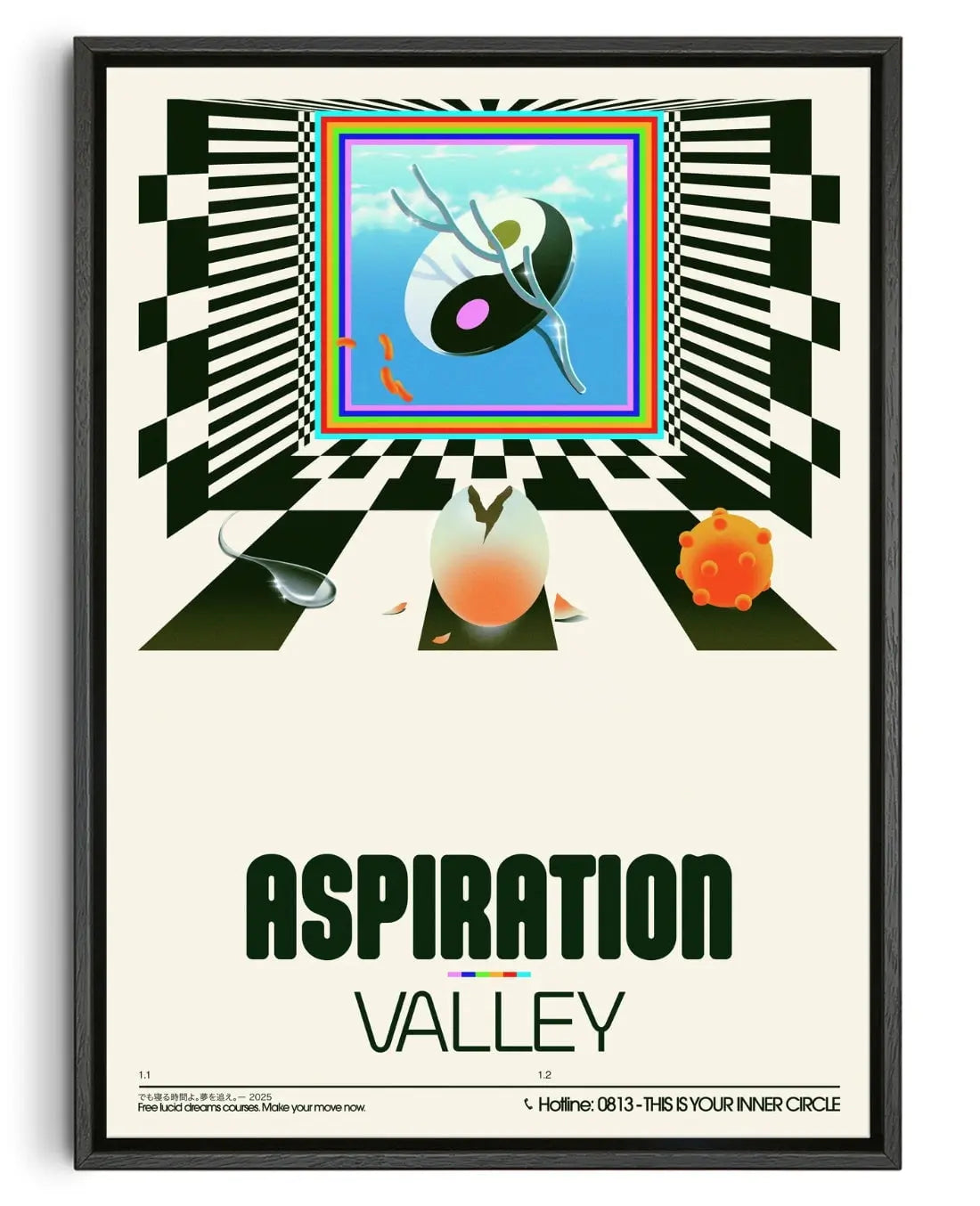 Aspiration Valley contemporary wall art print by Sandro Rybak - sold by DROOL