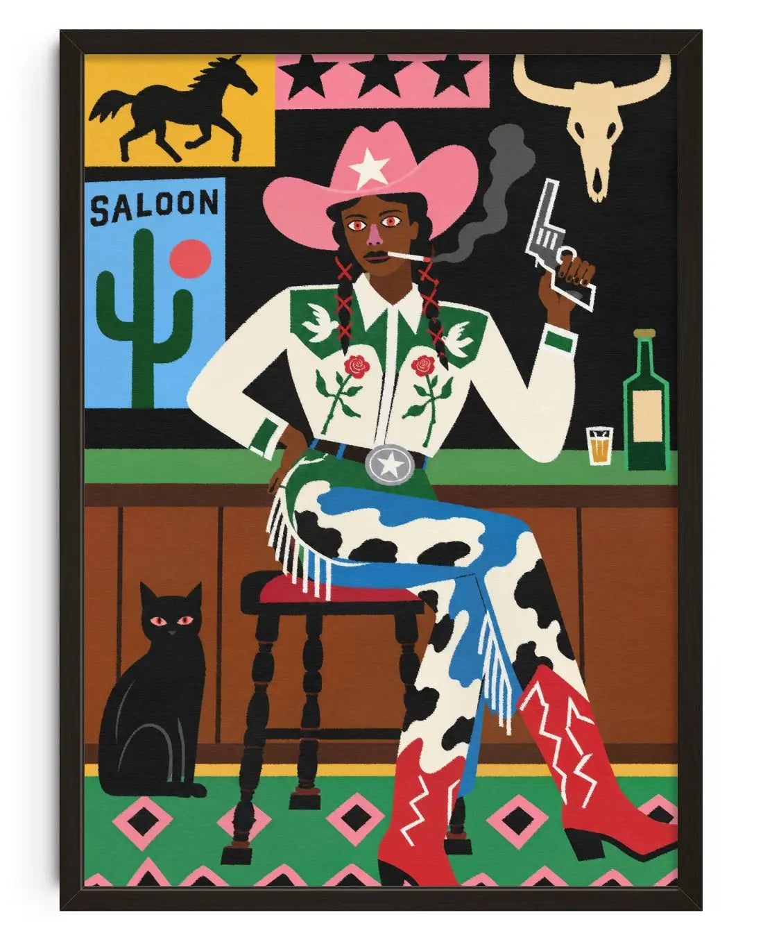 One Alibi contemporary art print by Xela - sold by DROOL