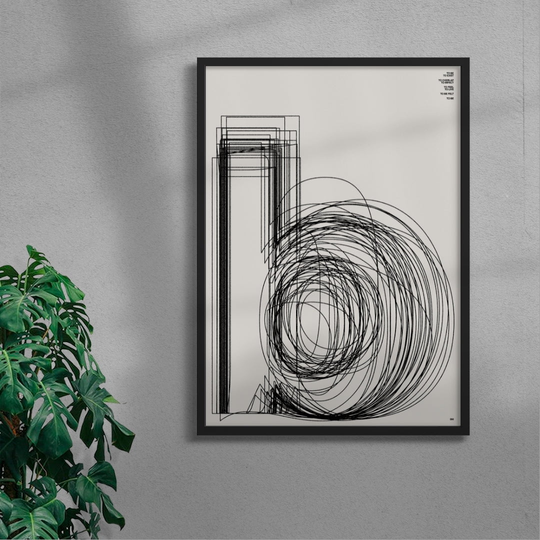 b contemporary wall art print by Brad Mead - sold by DROOL