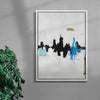 Skyline contemporary wall art print by Dom Russo - sold by DROOL