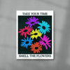 Take Your Time, Smell The Flowers contemporary wall art print by Othman Zougam - sold by DROOL