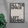 ALL THE SPACE contemporary wall art print by Brad Mead - sold by DROOL